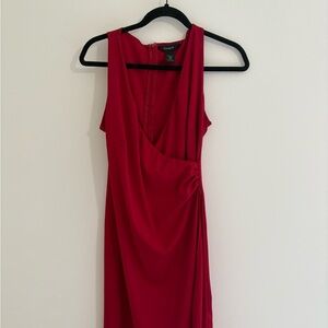 Express Red One Shoulder Sheath Dress